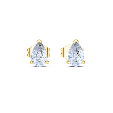Classic Pear-Shaped Stud Earrings