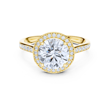 Radiant Elegance Pave Halo Ring
