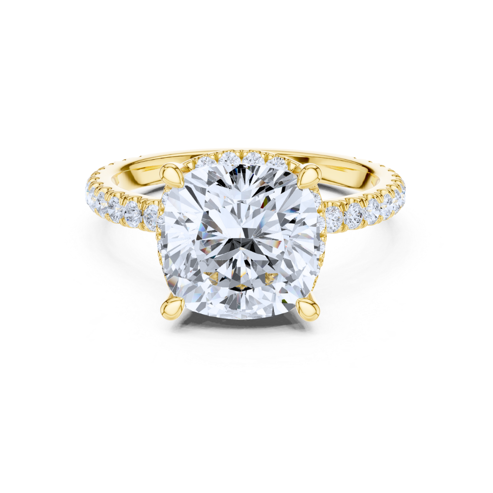 The Regal Cushion Halo Ring