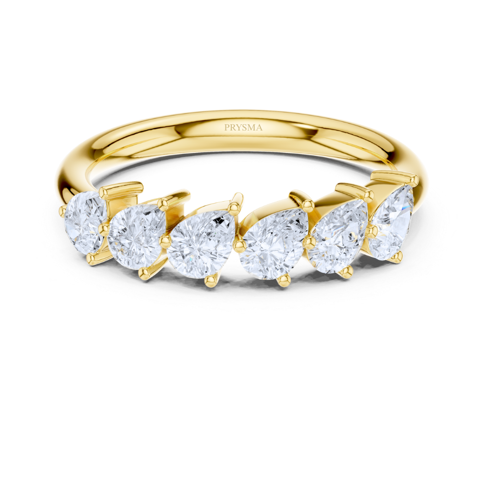 Pear Brilliance Anniversary Ring