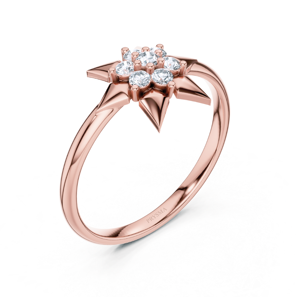 Celestial Radiance Star Ring