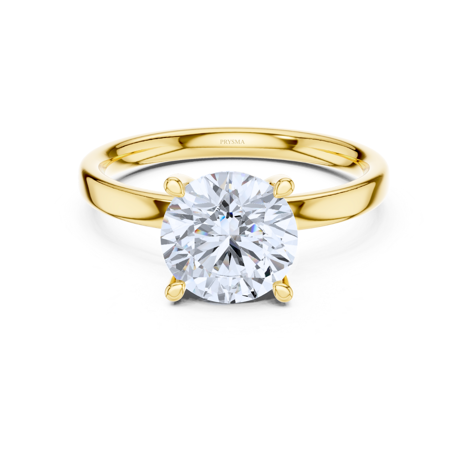 Classic Solitaire Round Cut With Open Cathedral Setting