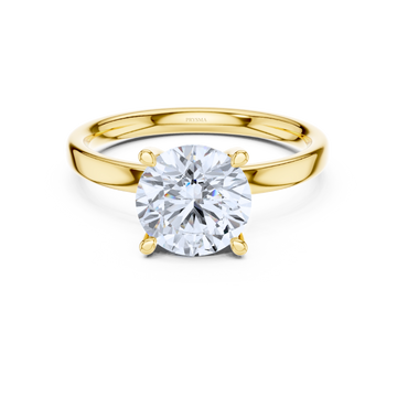 Classic Solitaire Round Cut With Open Cathedral Setting
