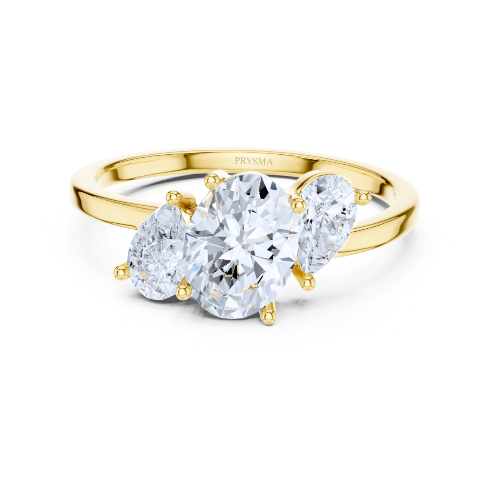 Oval Harmony Trio Ring