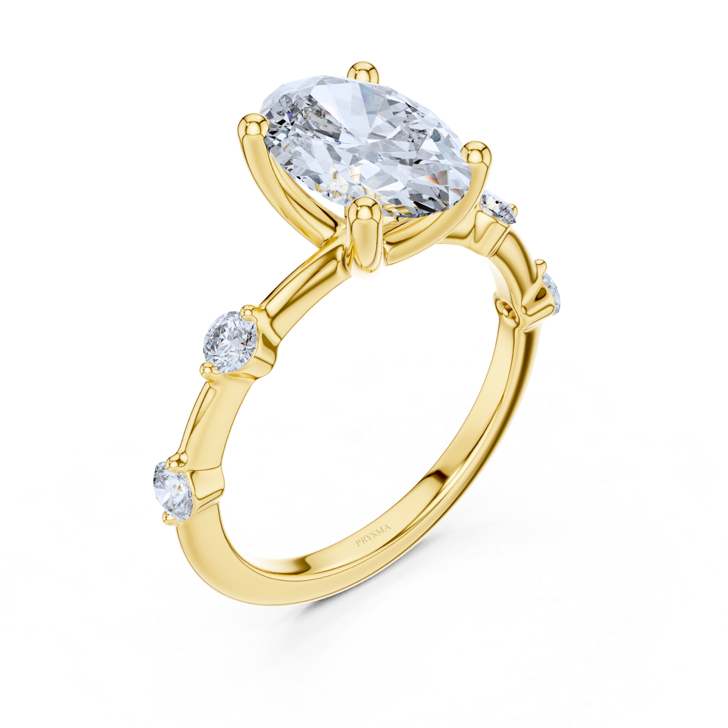 Celestial Elegance Oval Diamond Ring