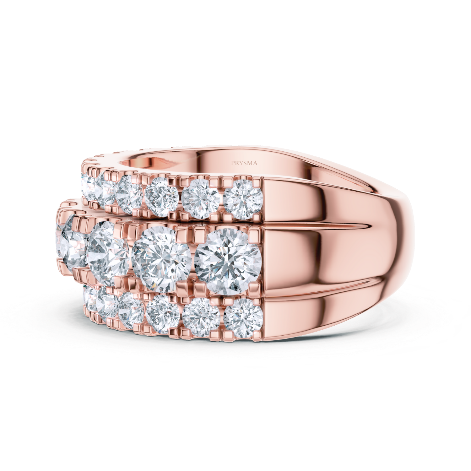 Luxury Multi-Row Diamond Eternity Band