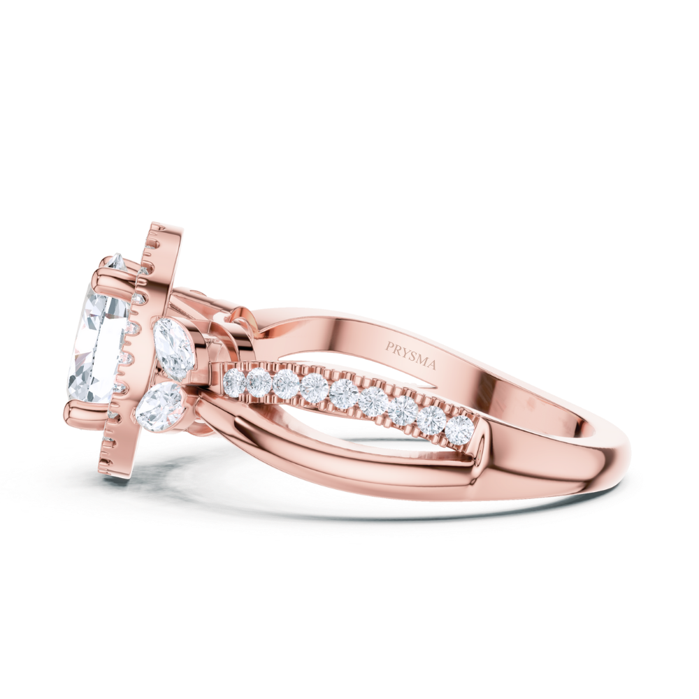 Enchanted Oval Laurel Ring