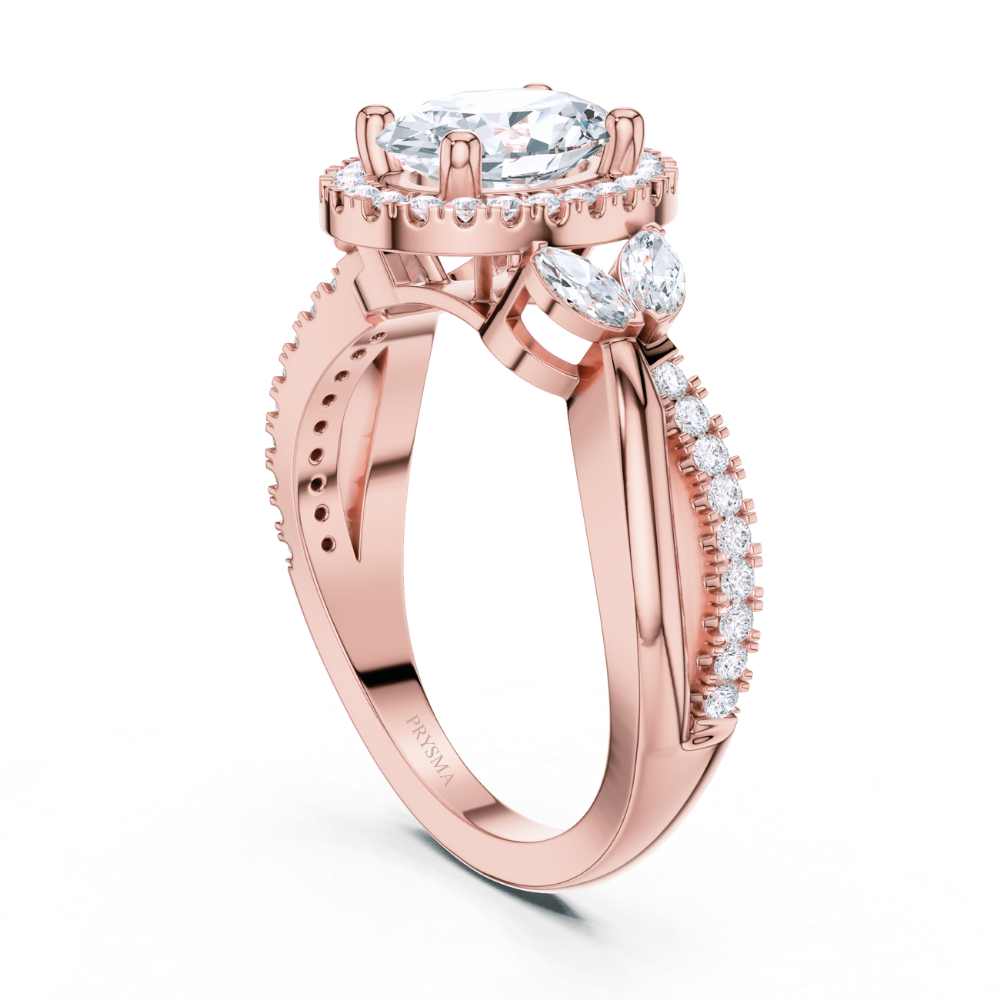 Enchanted Oval Laurel Ring