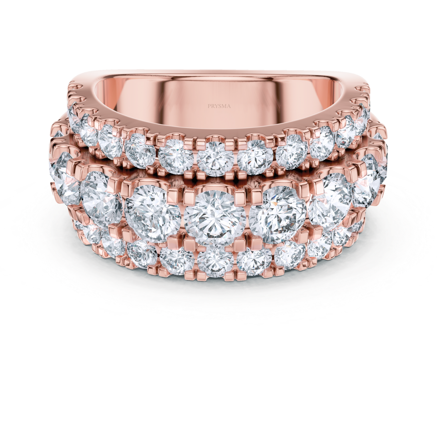 Luxury Multi-Row Diamond Eternity Band