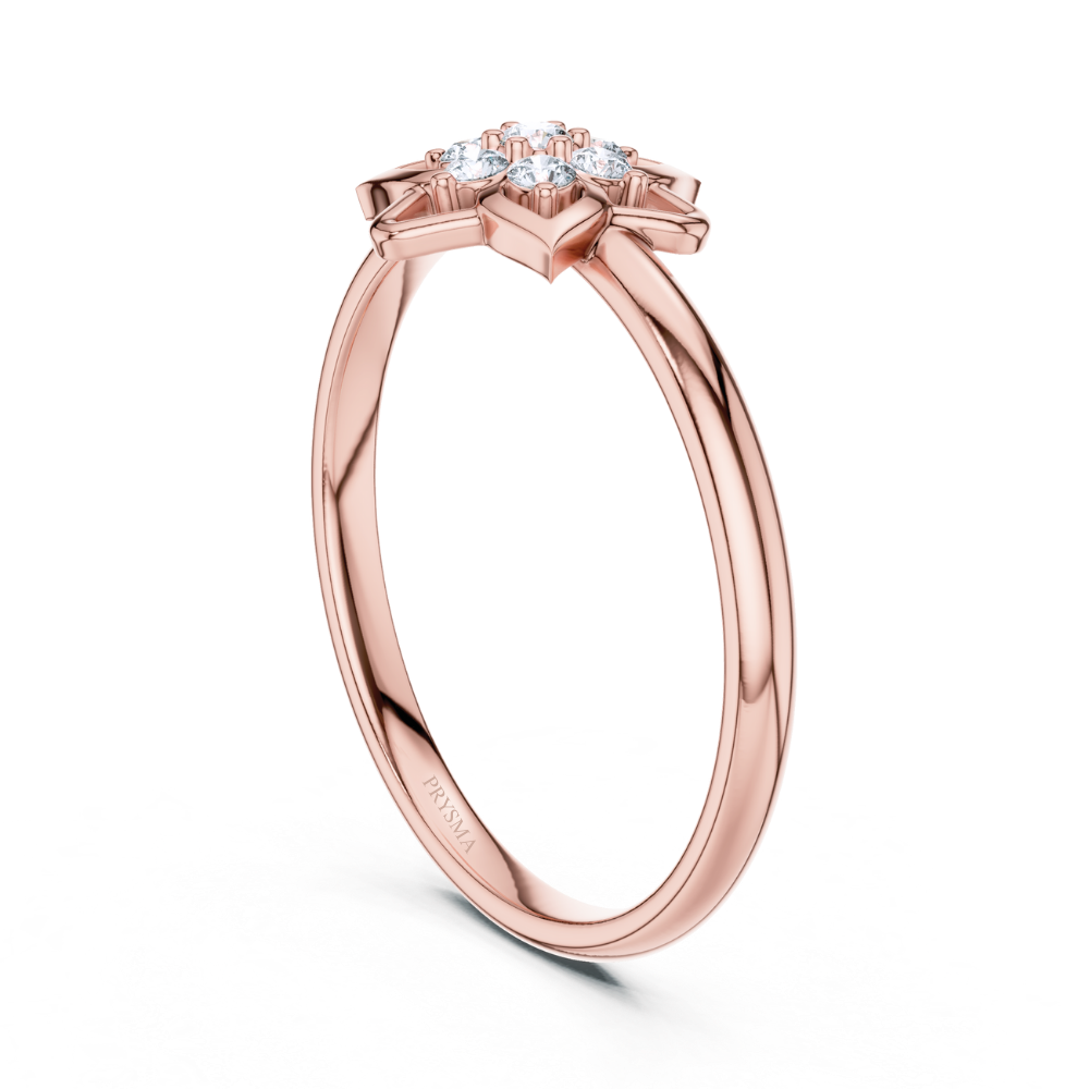 Lotus Bloom Diamond Ring