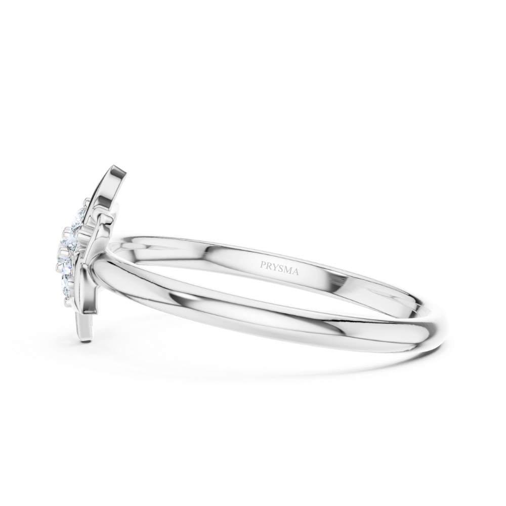 Lotus Bloom Diamond Ring