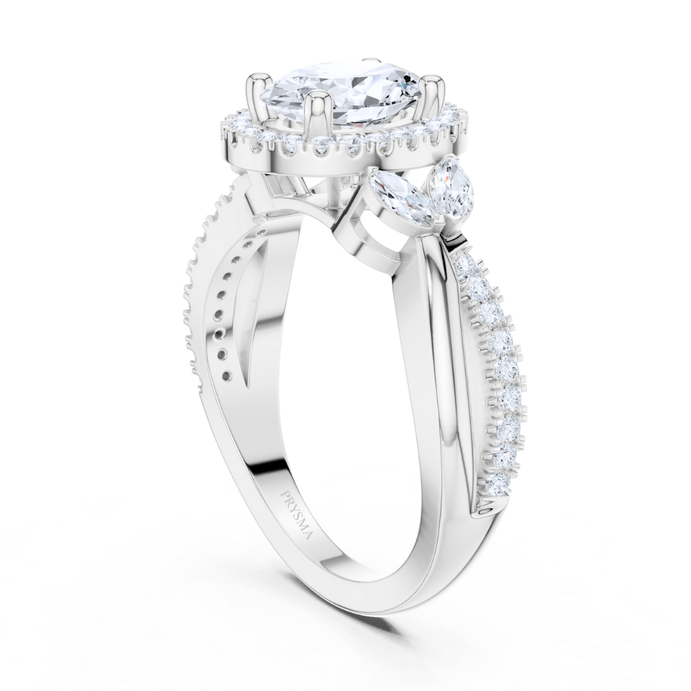 Enchanted Oval Laurel Ring