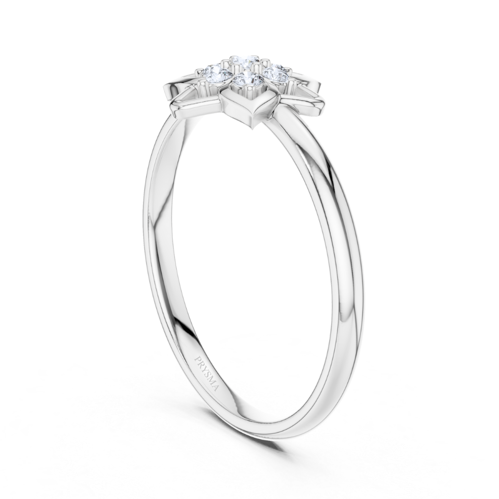 Lotus Bloom Diamond Ring
