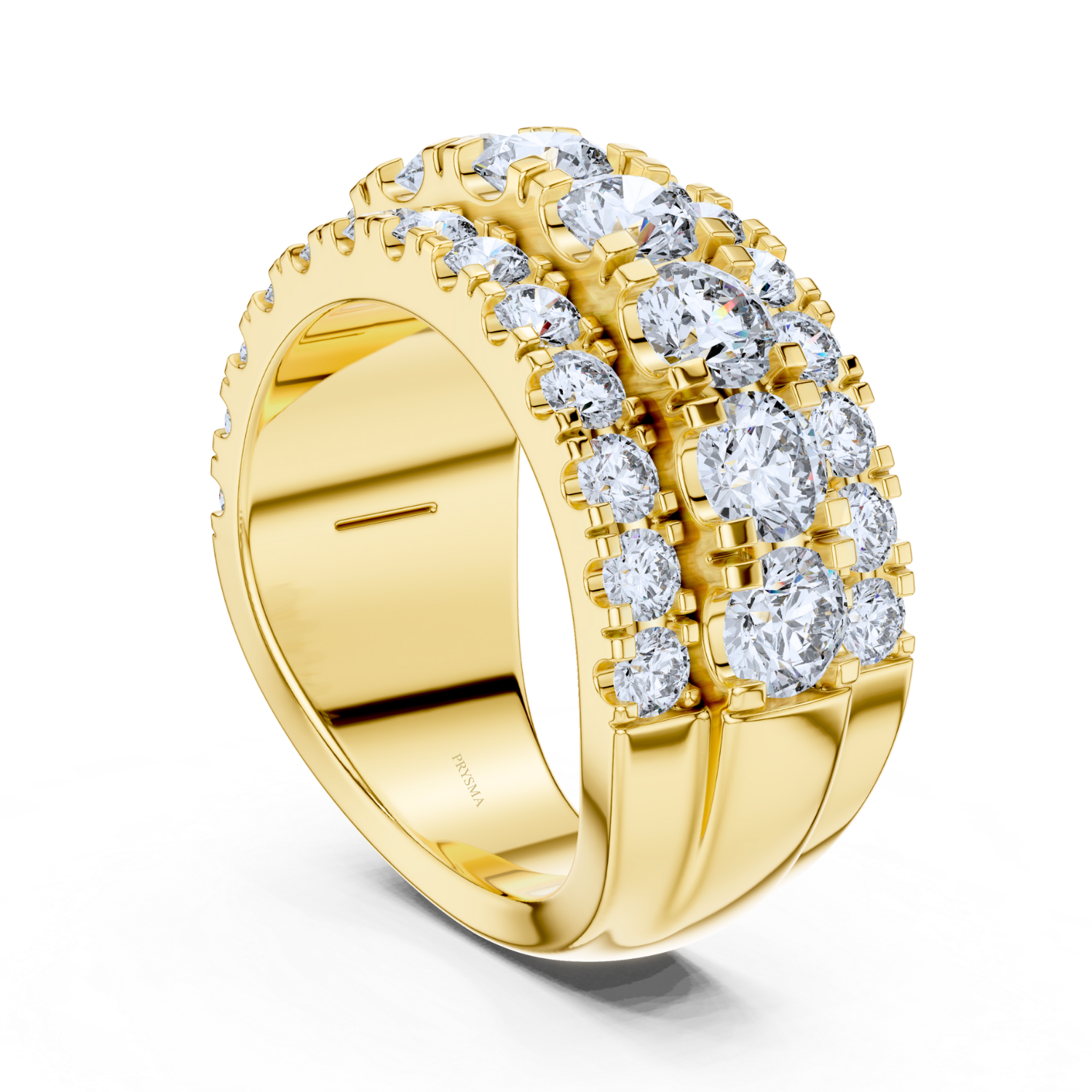 Luxury Multi-Row Diamond Eternity Band