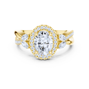 Enchanted Oval Laurel Ring