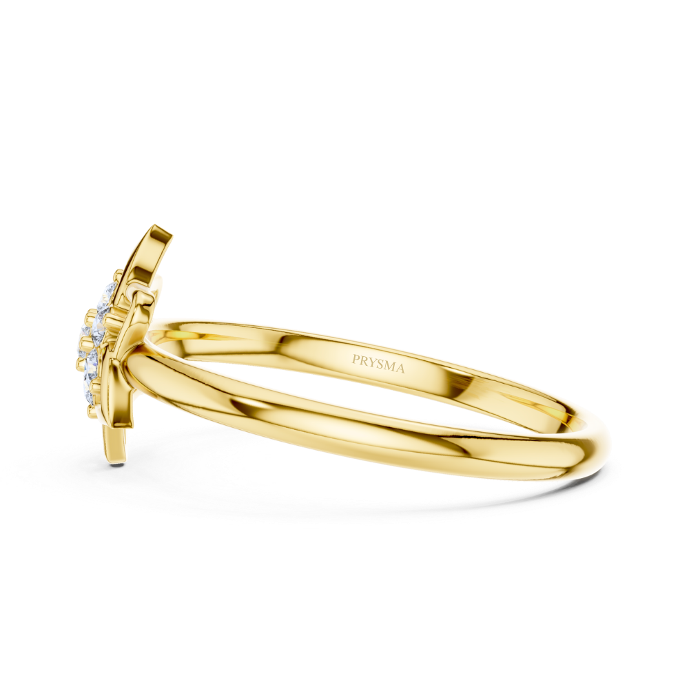 Lotus Bloom Diamond Ring