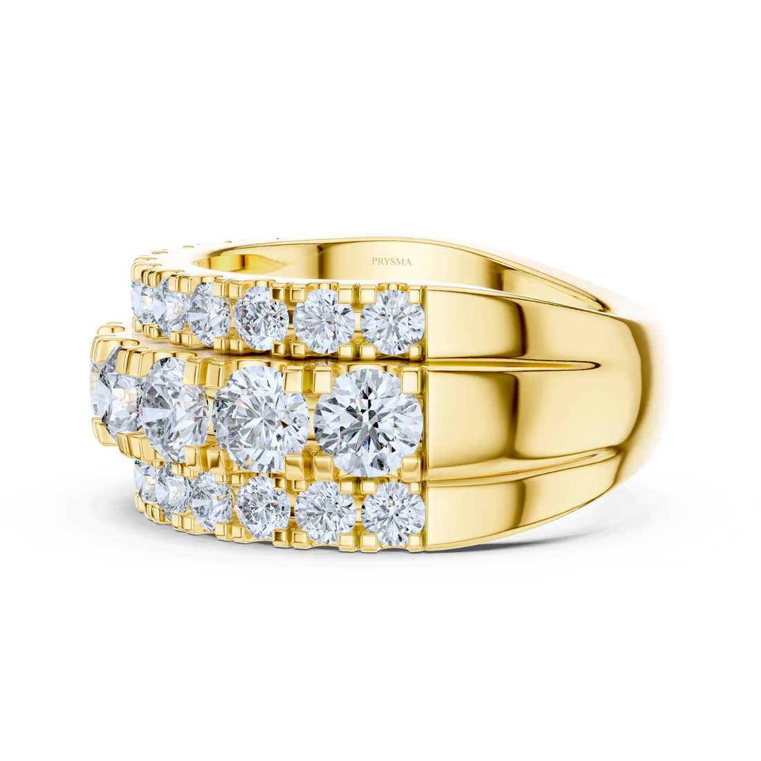 Luxury Multi-Row Diamond Eternity Band