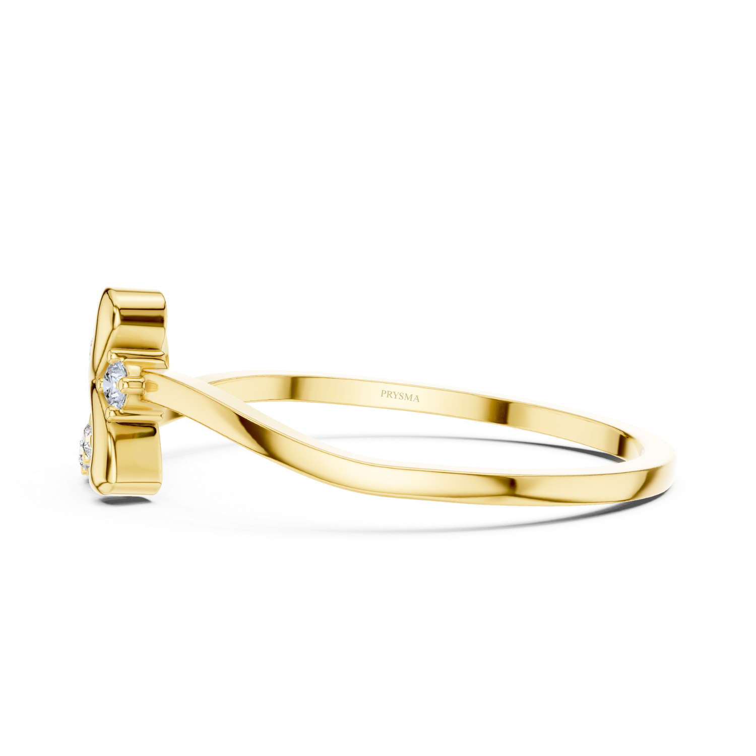 Graceful Bow Diamond Ring