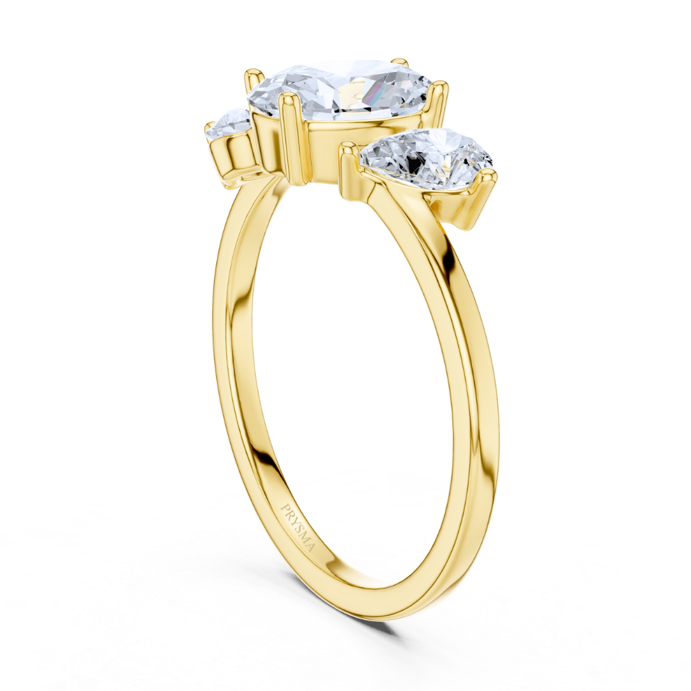 Oval Harmony Trio Ring