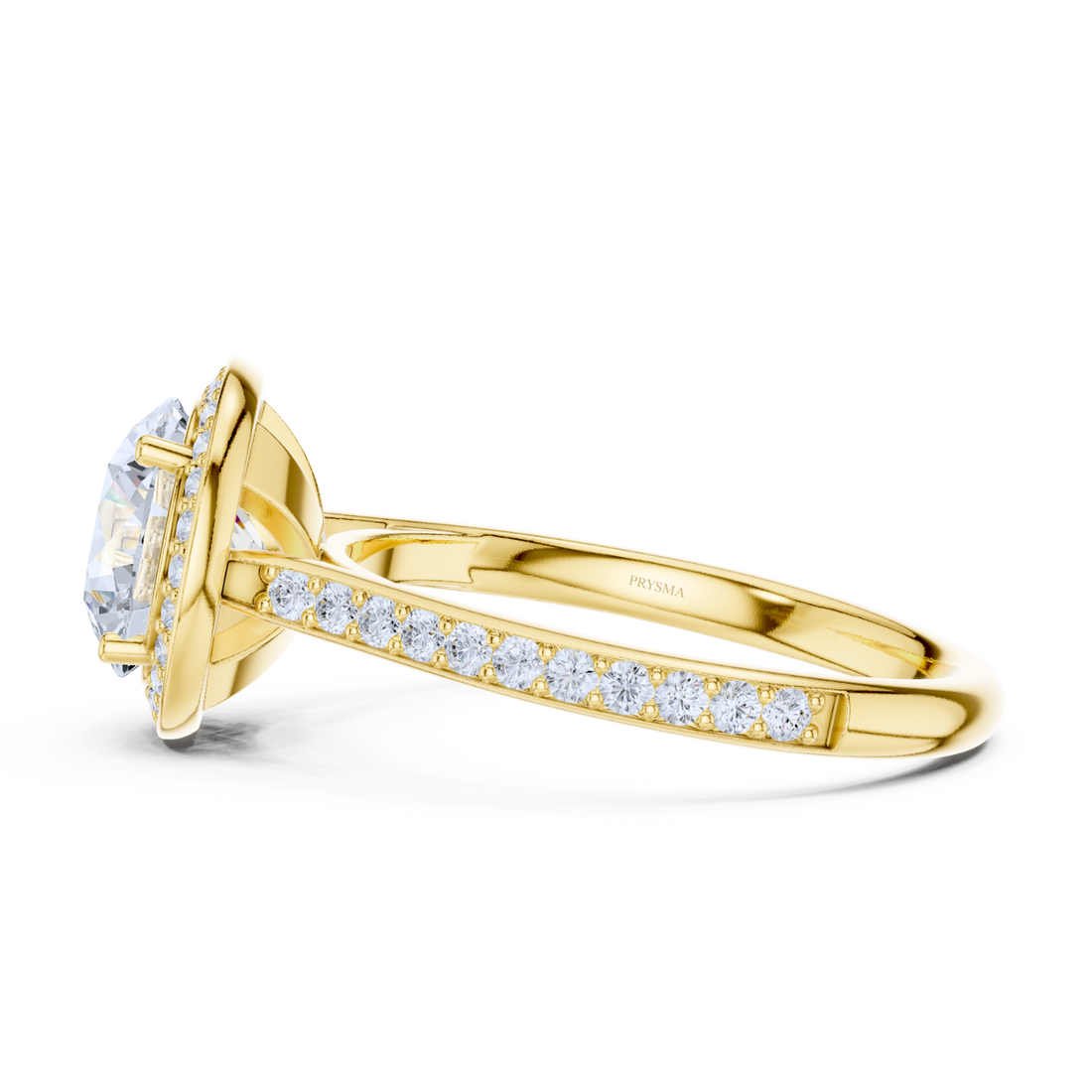 Radiant Elegance Pave Halo Ring