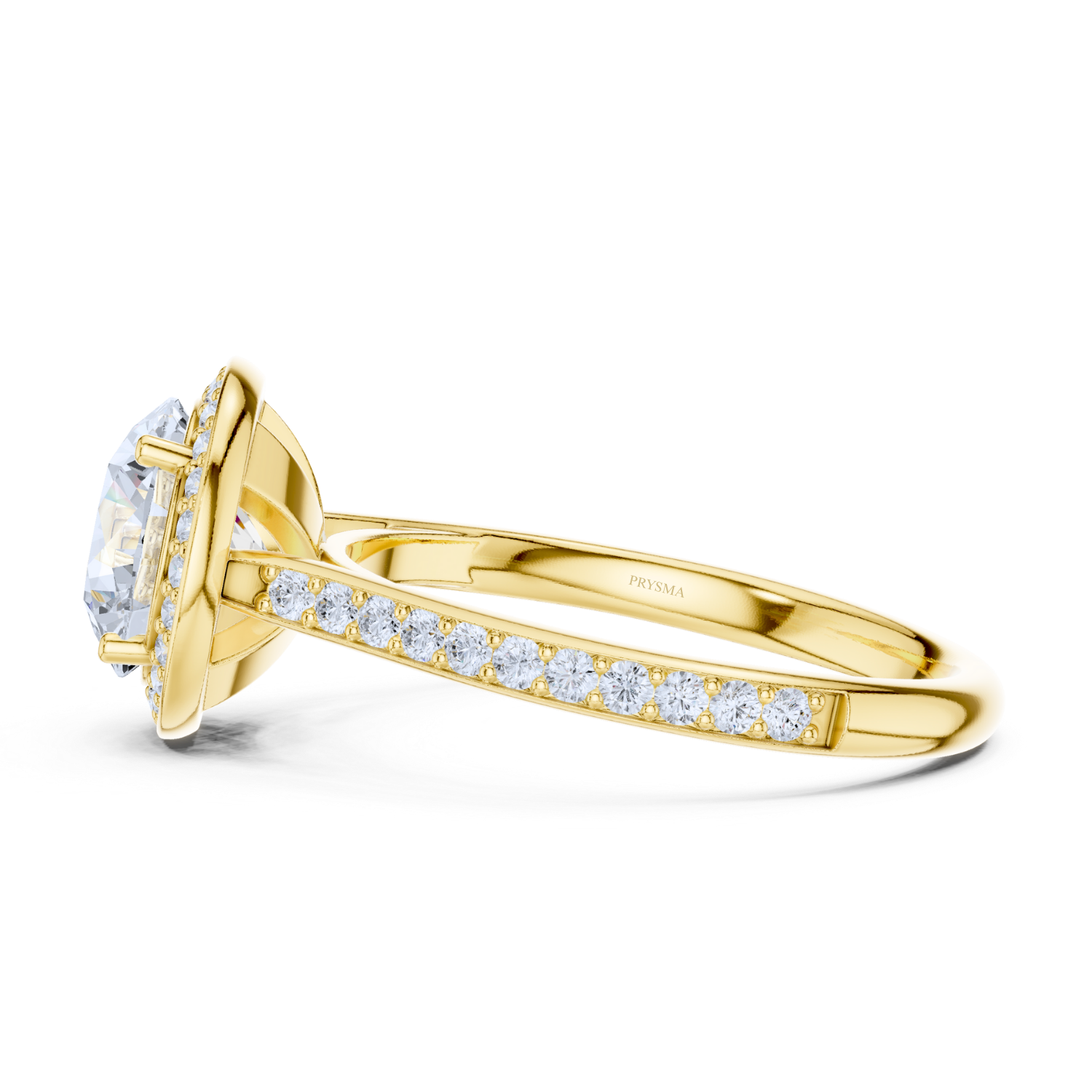 Radiant Elegance Pave Halo Ring