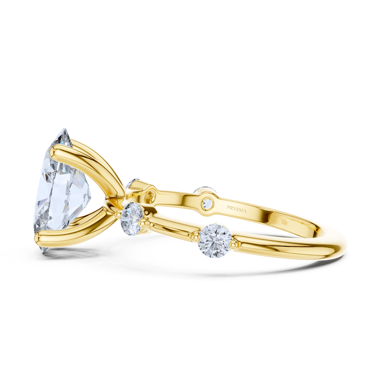 Celestial Elegance Oval Diamond Ring