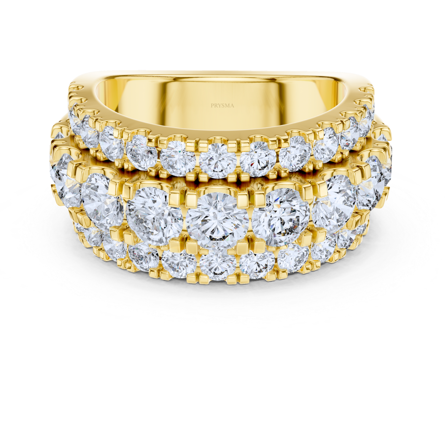Luxury Multi-Row Diamond Eternity Band