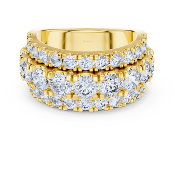 Luxury Multi-Row Diamond Eternity Band