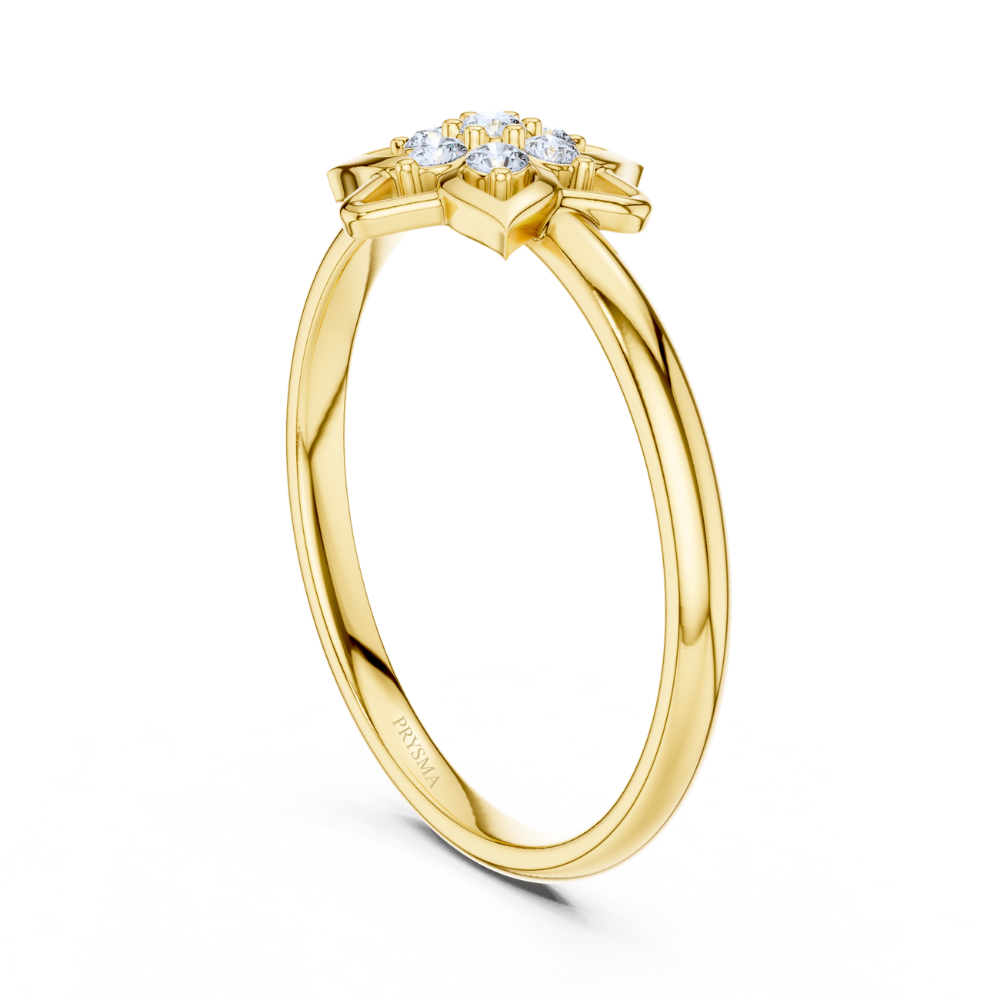 Lotus Bloom Diamond Ring