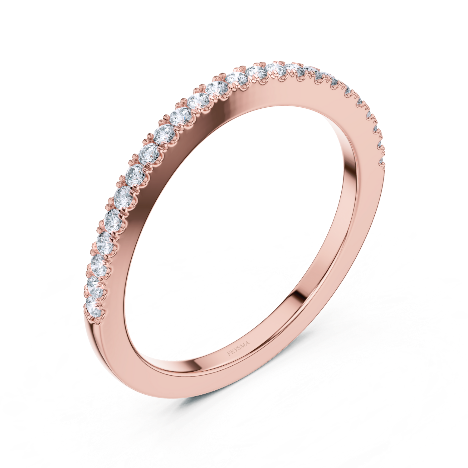 Elegant Diamond Pave Eternity Band