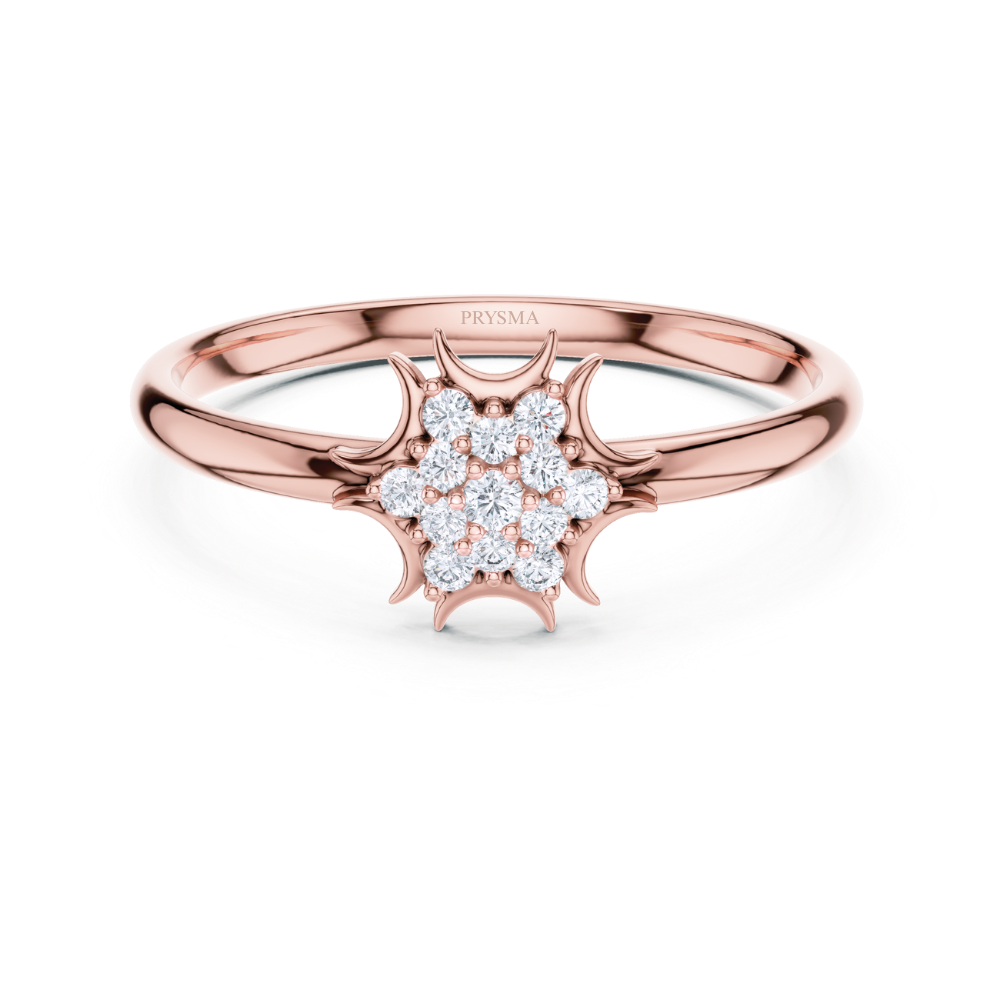 Starburst Cluster Diamond Ring