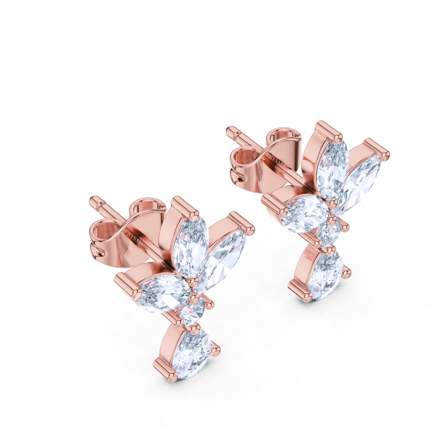 Floral Majesty Diamond Earrings