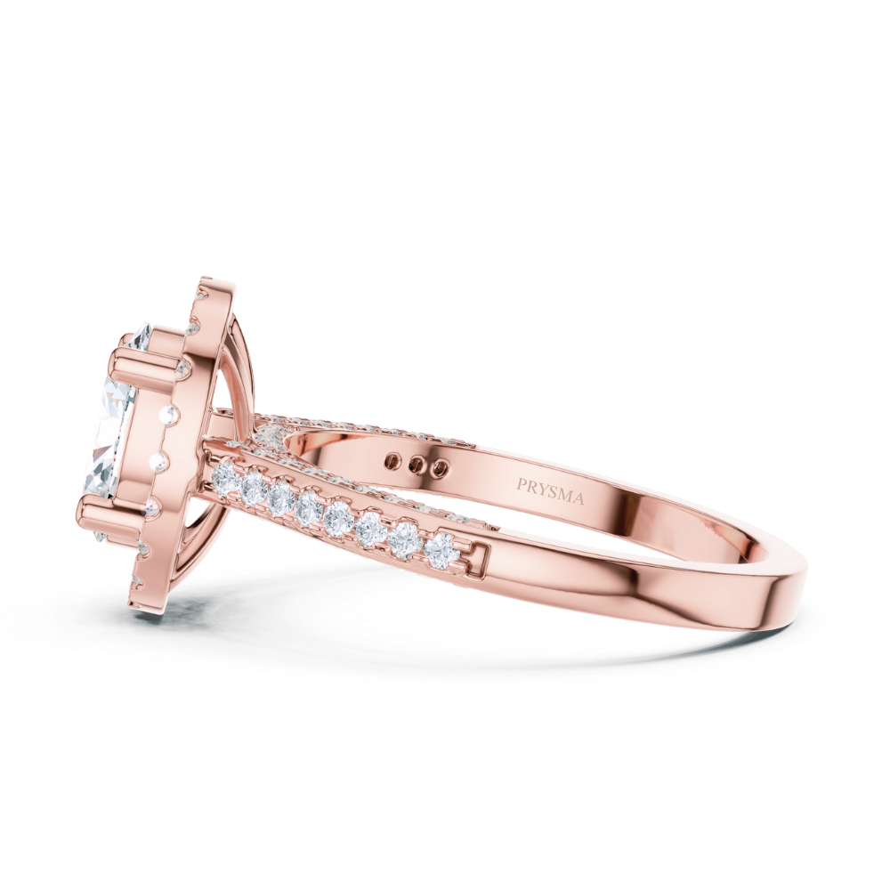 Regal Oval Halo Ring