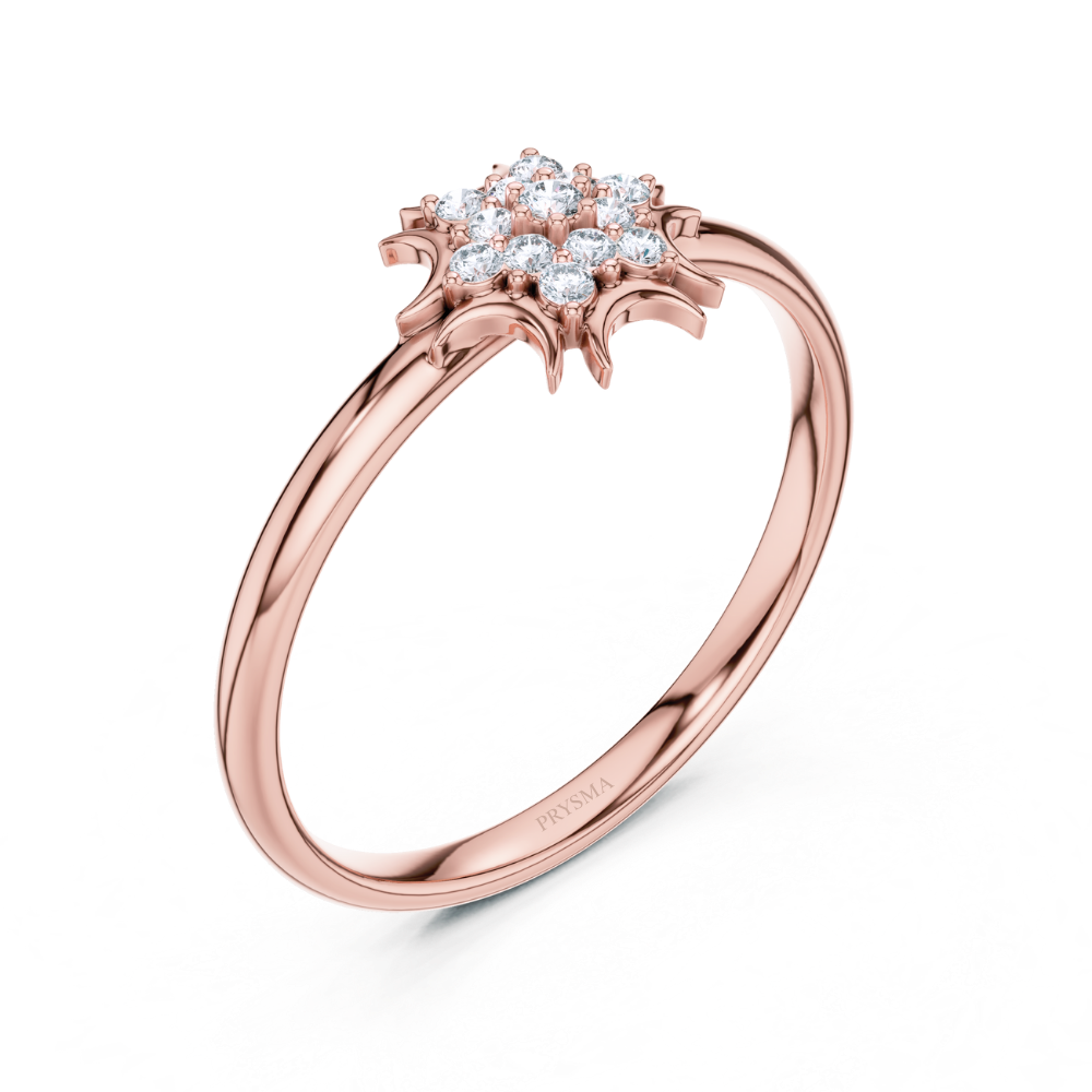 Starburst Cluster Diamond Ring