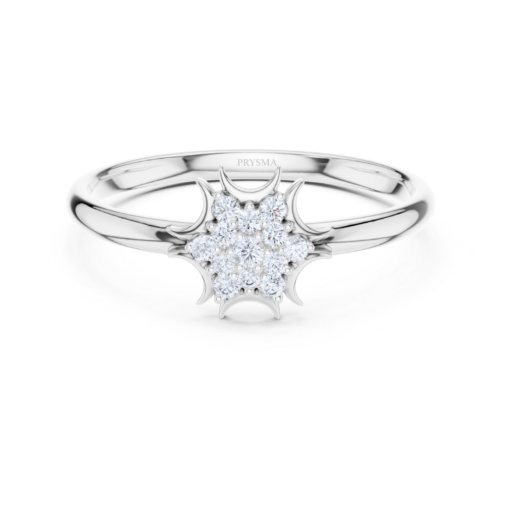 Starburst Cluster Diamond Ring