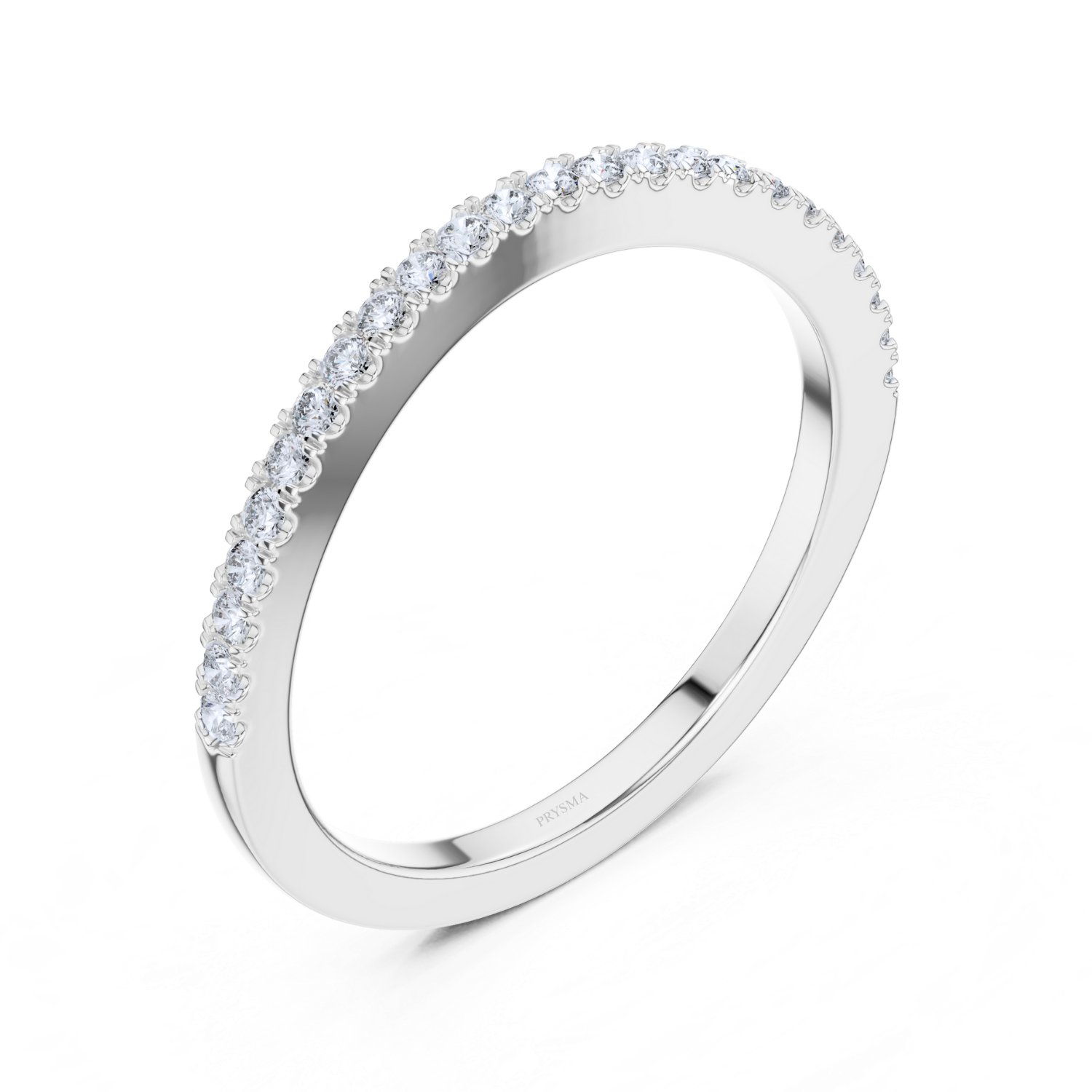 Elegant Diamond Pave Eternity Band