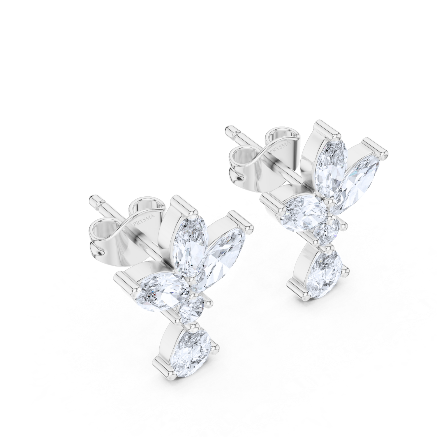 Floral Majesty Diamond Earrings