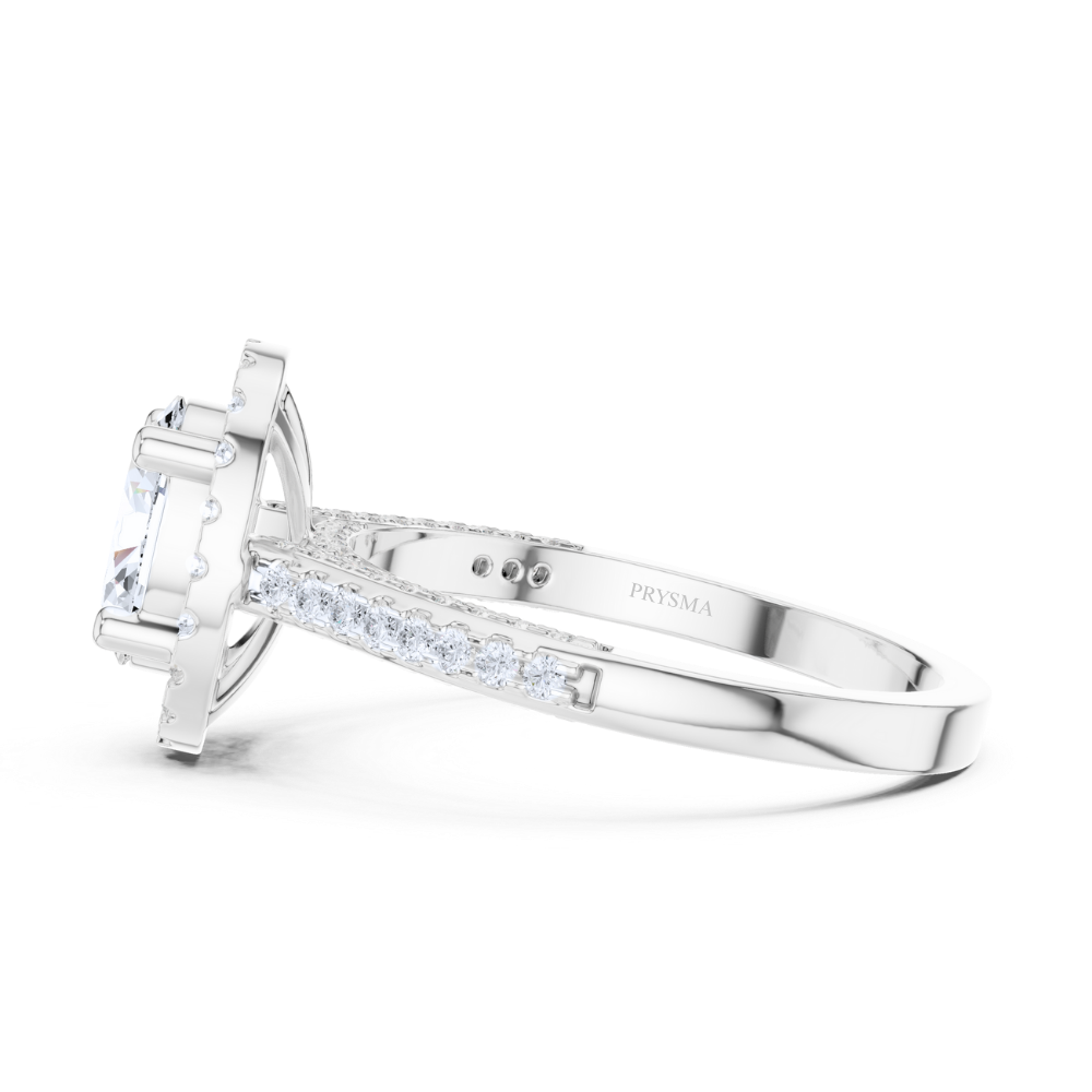 Regal Oval Halo Ring