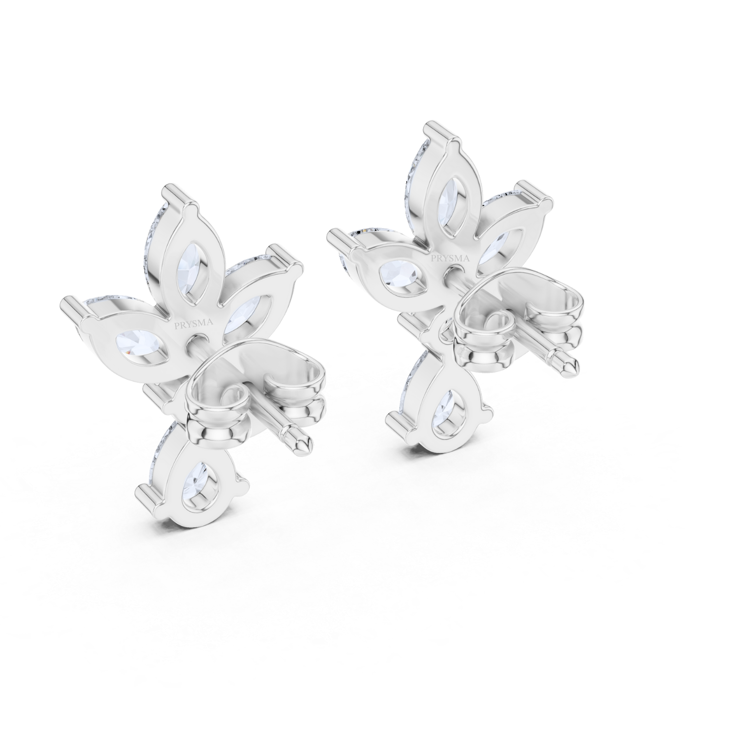 Floral Majesty Diamond Earrings