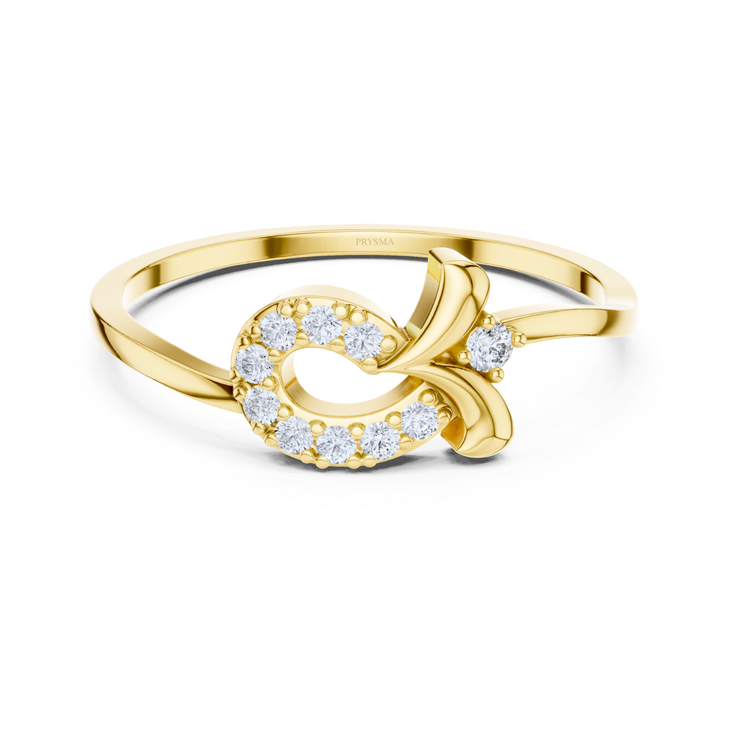 Graceful Bow Diamond Ring