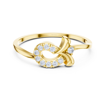 Graceful Bow Diamond Ring