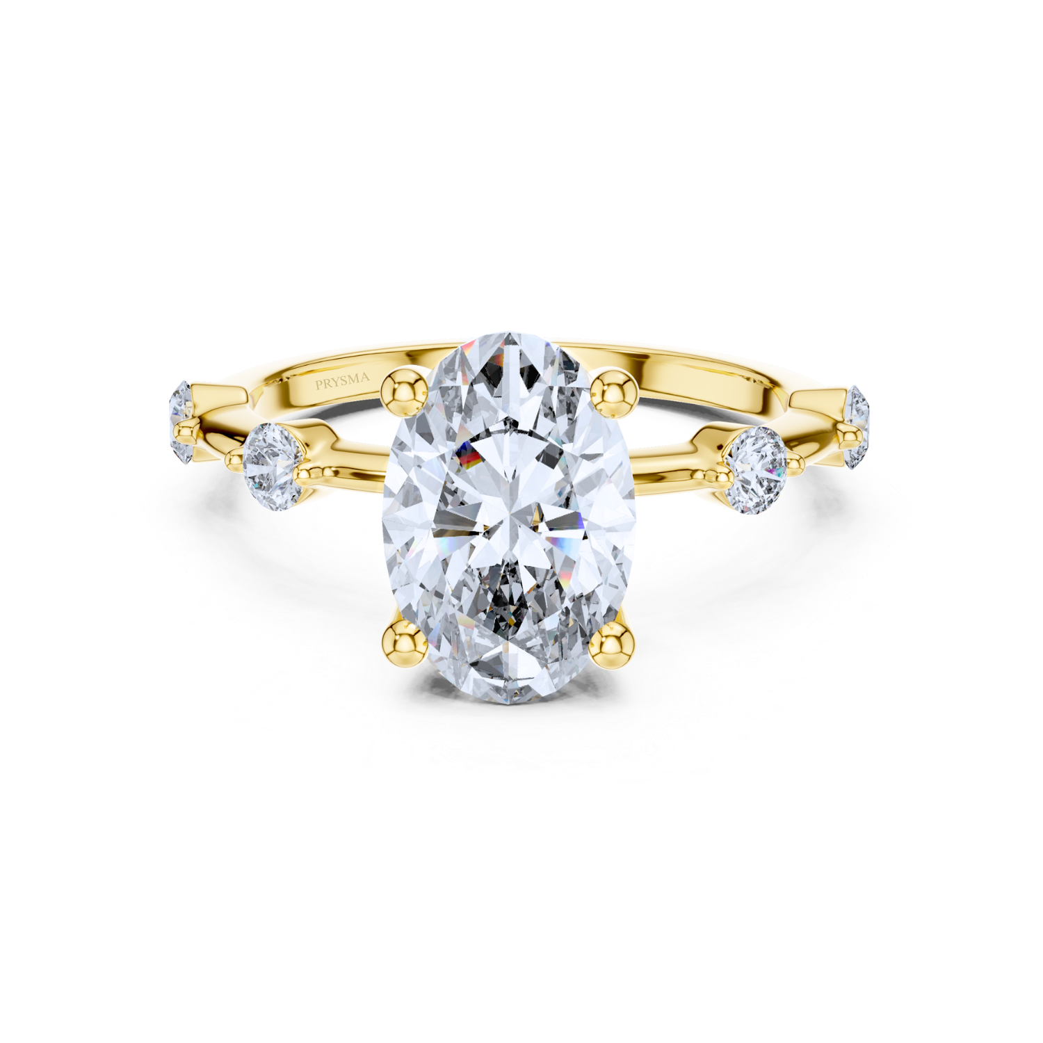 Celestial Elegance Oval Diamond Ring