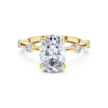 Celestial Elegance Oval Diamond Ring