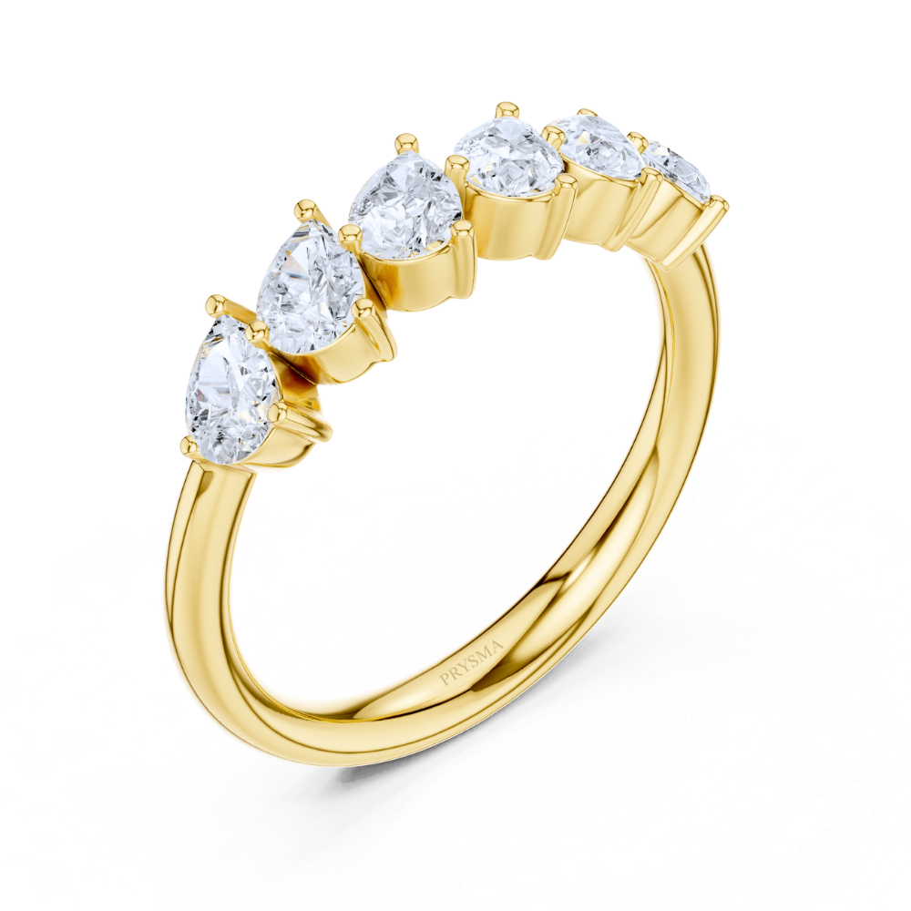 Pear Brilliance Anniversary Ring