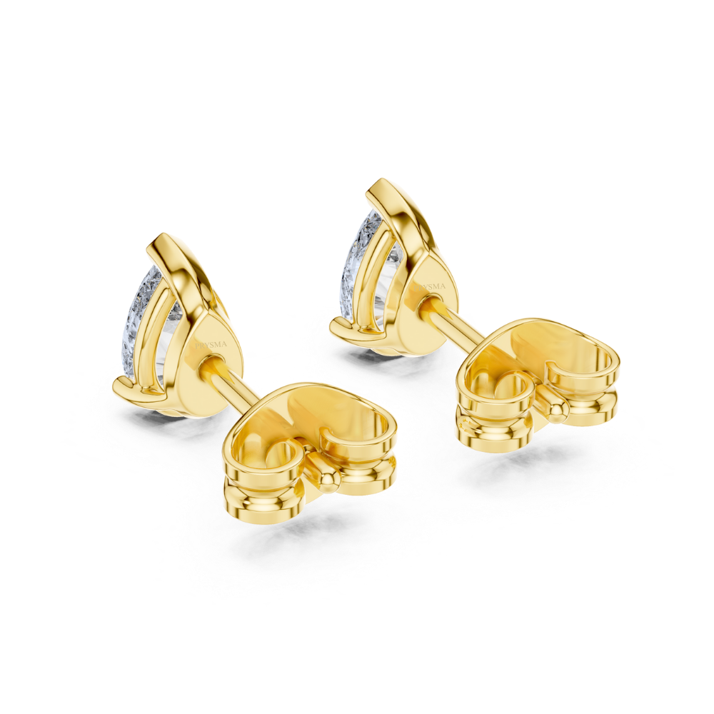 Classic Pear-Shaped Stud Earrings