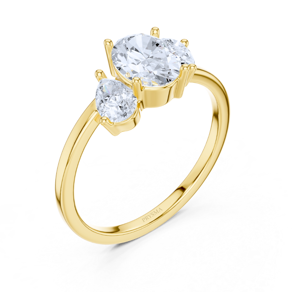 Oval Harmony Trio Ring