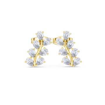 Pear Blossom Diamond Earrings