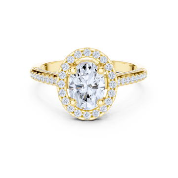 Regal Oval Halo Ring