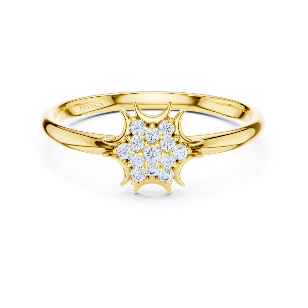 Starburst Cluster Diamond Ring