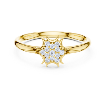 Starburst Cluster Diamond Ring